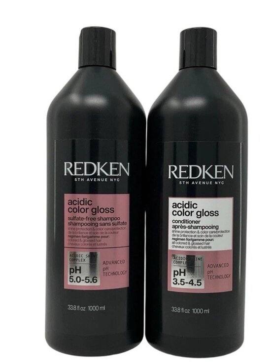 Redken Other - Redken Acidic Color Gloss Sulfate Free Shampoo & Conditioner Liter Set 33.8 floz